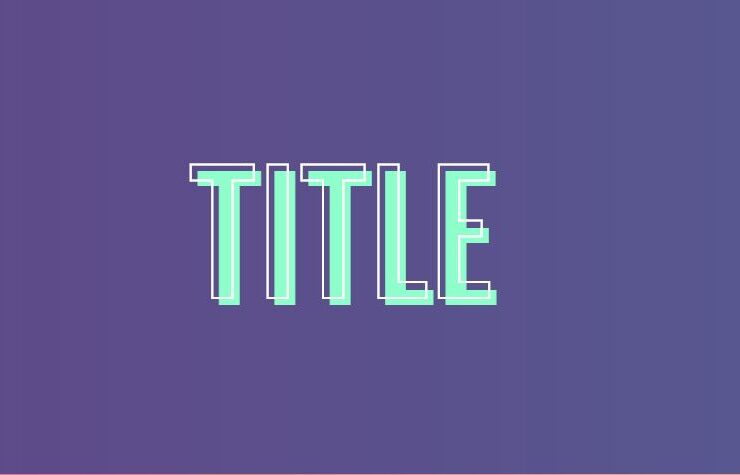 título bonito en HTML