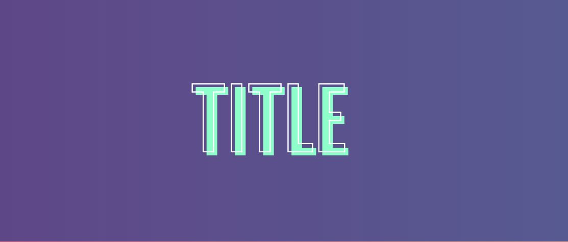 título bonito en HTML