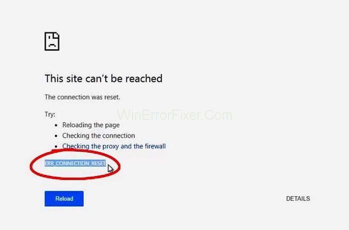 soluciones para el error de conexión